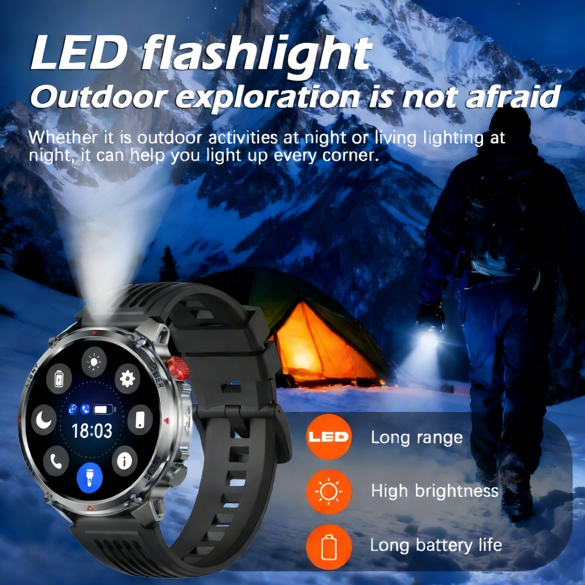 2026 T-Rex3 Ultra 1100mAh Battery Smart Watch GPS Track Compass IP69K Waterproof Sports tracker Outdoors Military Smartwatches